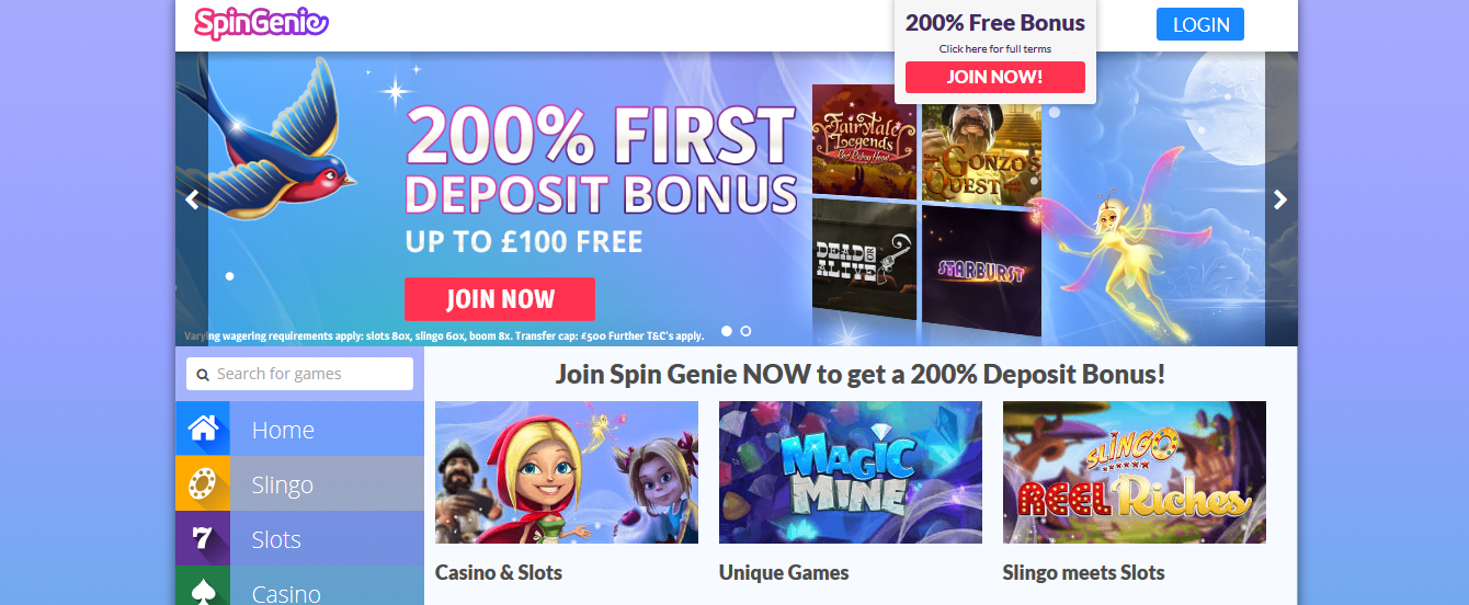 spin genie free spins no deposit