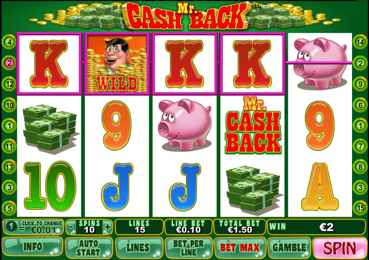 MR CASHBACK SLOTS SCREENSHOT