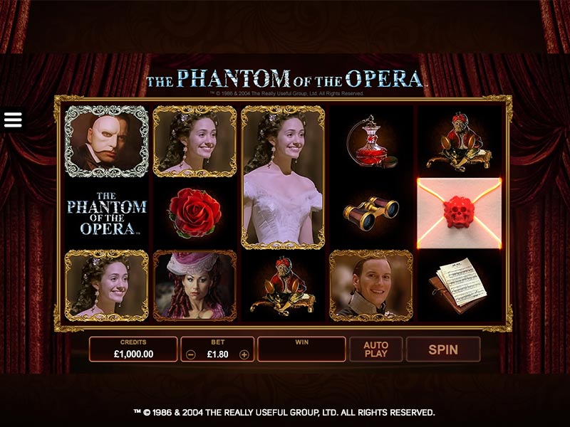 Phantom of the Opera at vegas paradise casino