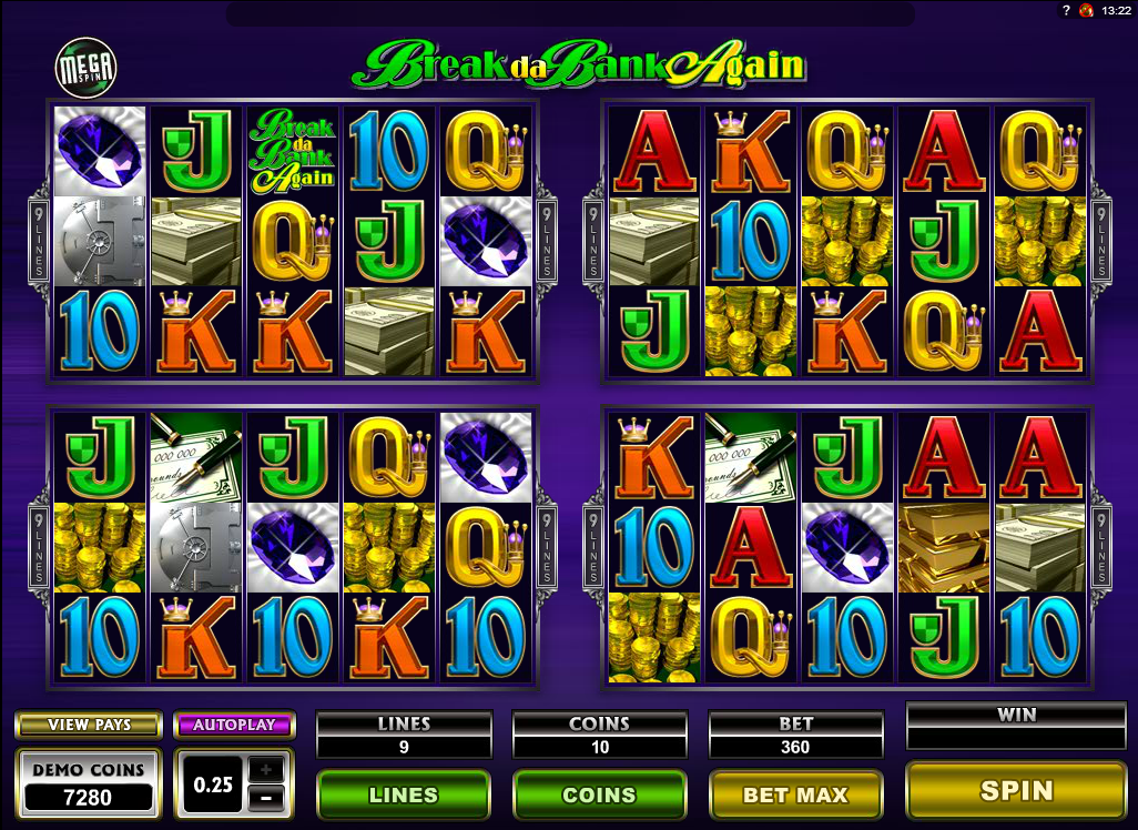 BREAK DA BANK AGAIN MEGA SPINS at fruity king