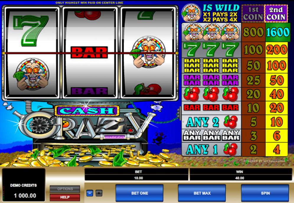 CASH CRAZY at all british casino