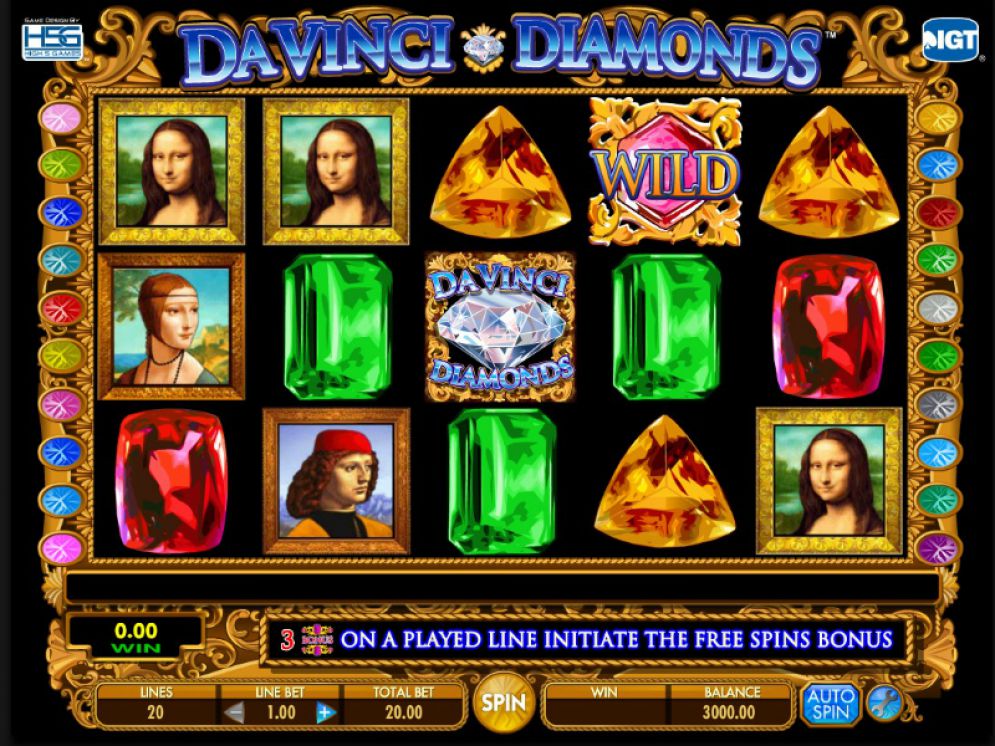 DA VINCI DIAMONDS at netbet casino