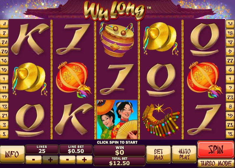 WU LONG slots screenshot