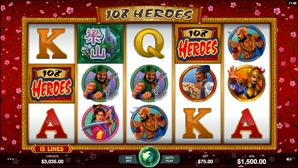 108 Heroes at all british casino
