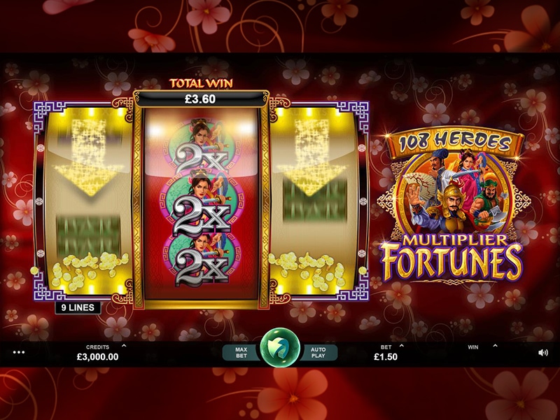 108 Heroes Multiplier Fortunes at vegas paradise casino