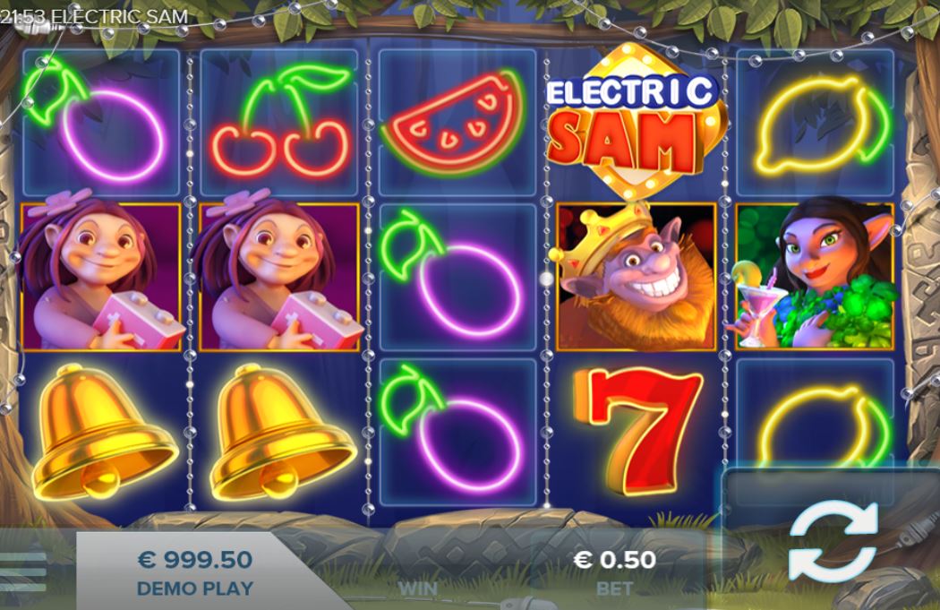 Electric Sam at jackpot mobile casino