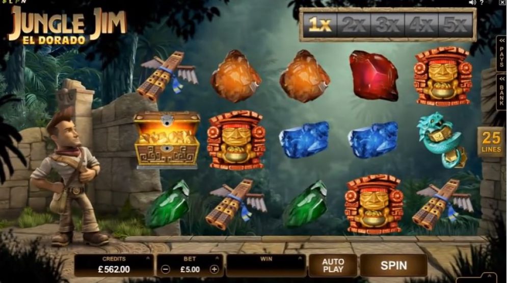 Jungle Jim El Dorado at jackpot mobile casino