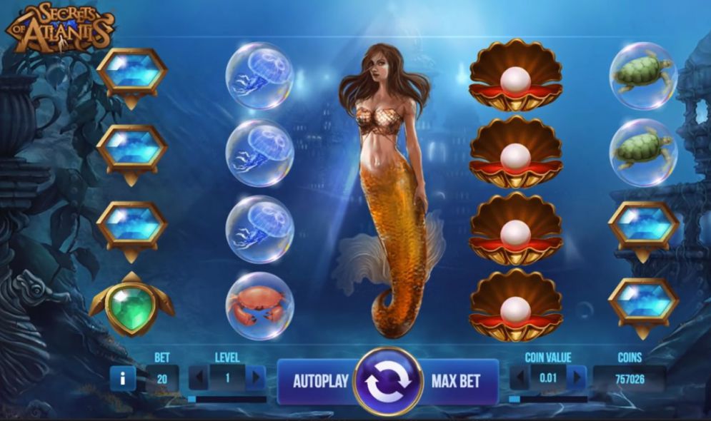 Secrets of Atlantis at jackpot mobile casino