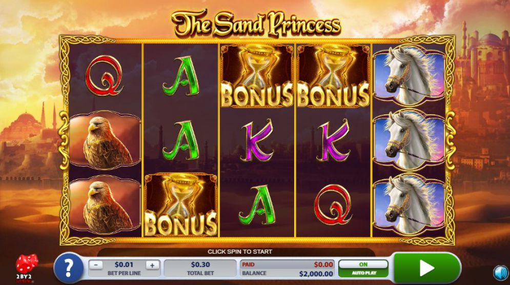 The Sand Princess at jackpot mobile casino