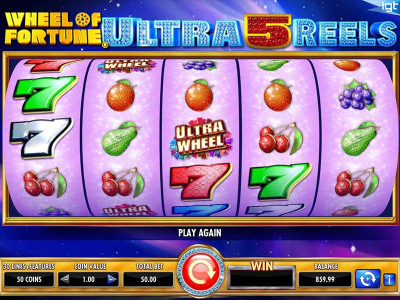 Wheel of Fortune Ultra 5 Reels at slingo