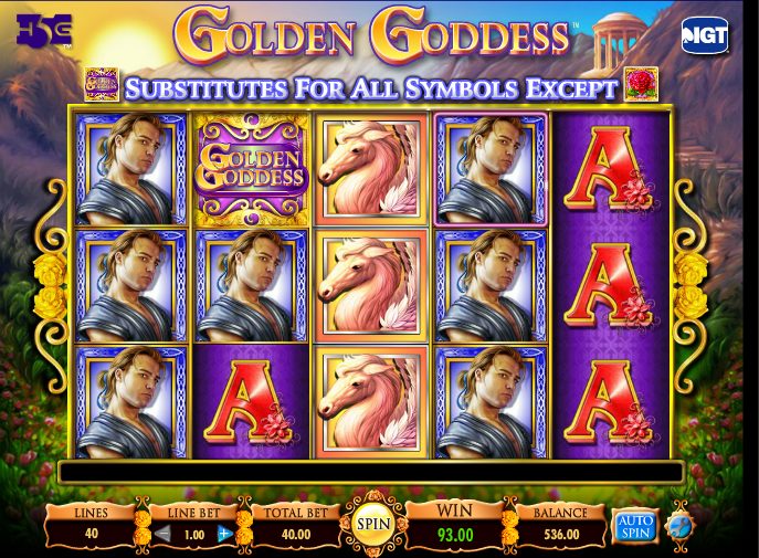 Golden Goddess at jackpot jones