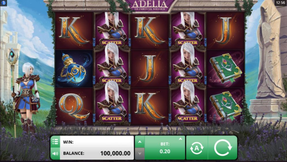 Adelia the Fortune Wielder at jackpot mobile casino