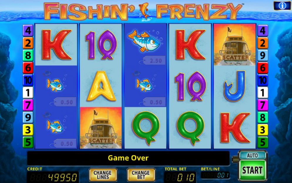 Fishin Frenzy at oreels casino