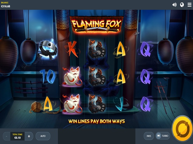 Flaming Fox at scorching slots