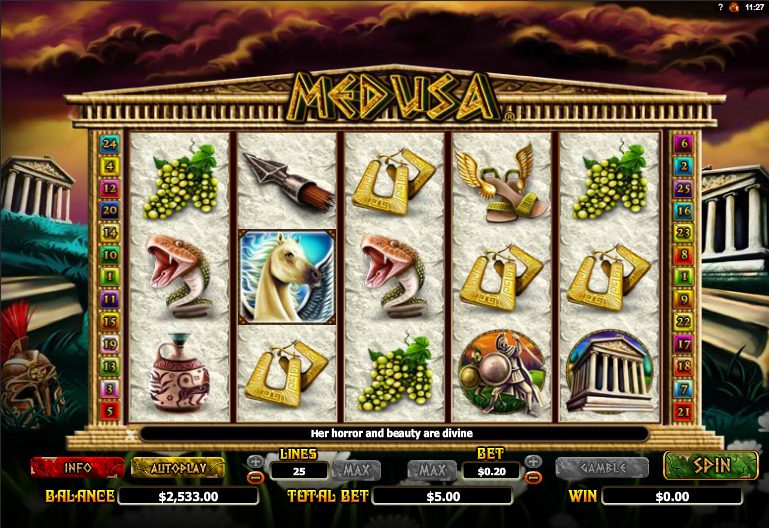 Medusa at jackpot mobile casino