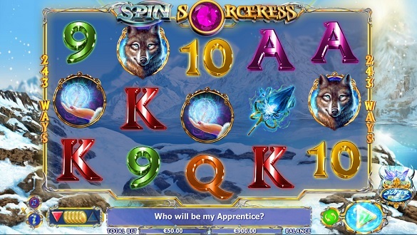 Spin Sorceress at jackpot mobile casino