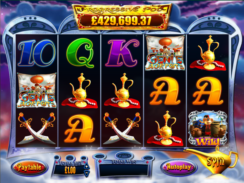 GENIE JACKPOTS at slingo