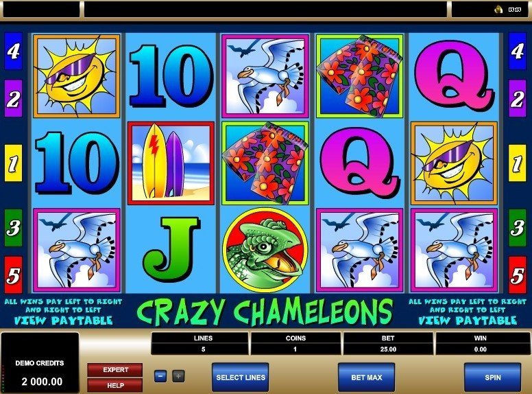 Crazy Chameleons at royal house casino