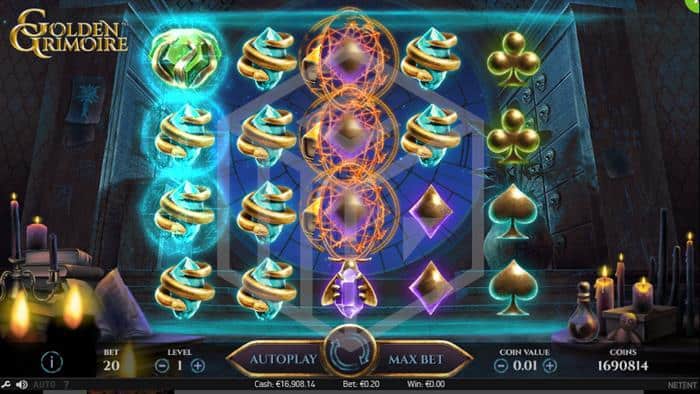 Golden Grimoire at conquer casino