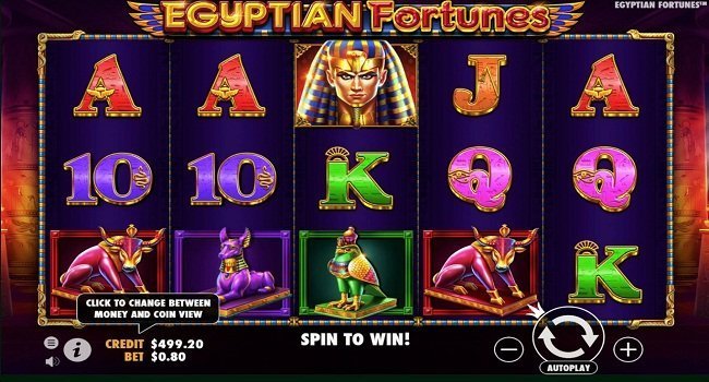 Egyptian Fortunes Slots Review - 5-Reel, 20 Fixed Pay Line Game