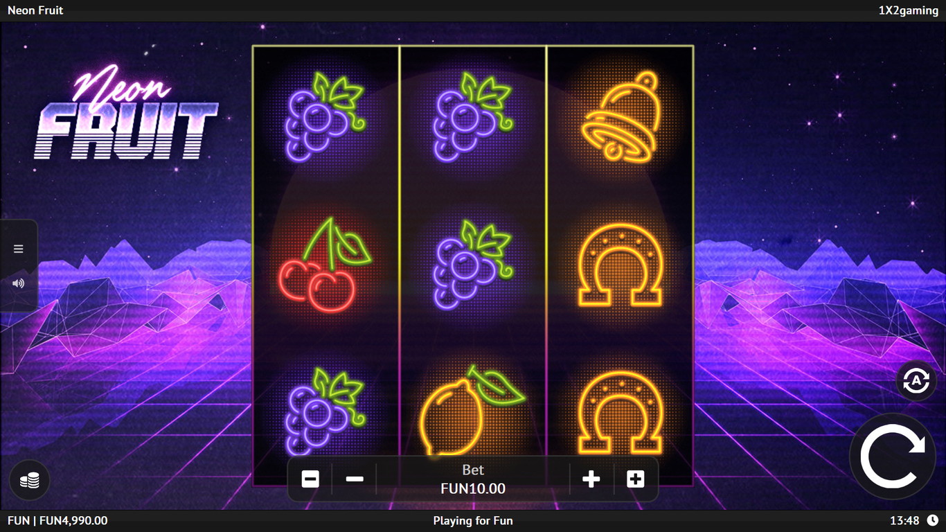 Neon Fruit at fruity king