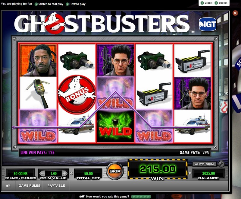 Ghostbusters at netbet casino