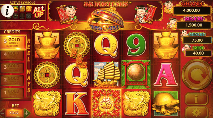 88 Fortunes at vegas paradise casino