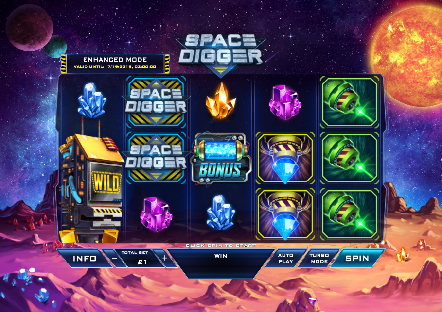 Space Digger at netbet vegas